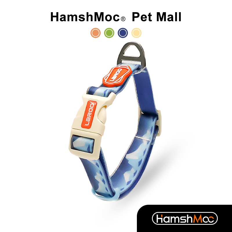 HamshMoc Vòng cổ chó chống nước Vòng cổ thú cưng có khóa chắc chắn Phát hành nhanh cho chó nhỏ vừa lớn