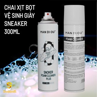 Chai xịt bọt vệ sinh giày Sneaker foam cleaner 300ml