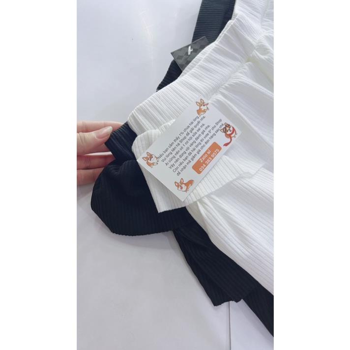 Chân váy xòe 4 tầng, chân váy ngắn 4 tầng trendy chất thun gân lưng chun tôn dáng - CV019