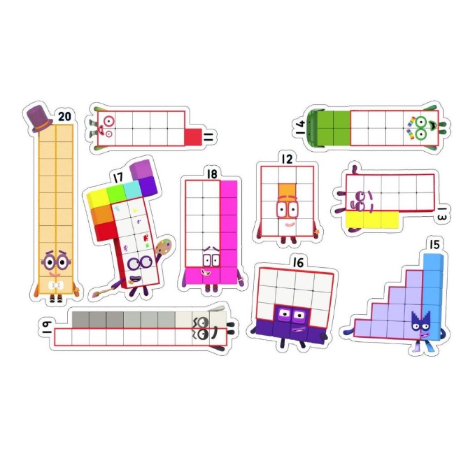 Miếng dán khối số NumberBlocks, Sticker Number Block cho bé | Shopee ...