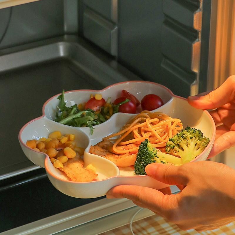 Khay Đĩa Đựng Đồ Ăn Bằng Sứ Hình Bàn Chân Mèo Hoạt Hình Đáng Yêu Cho Trẻ Em