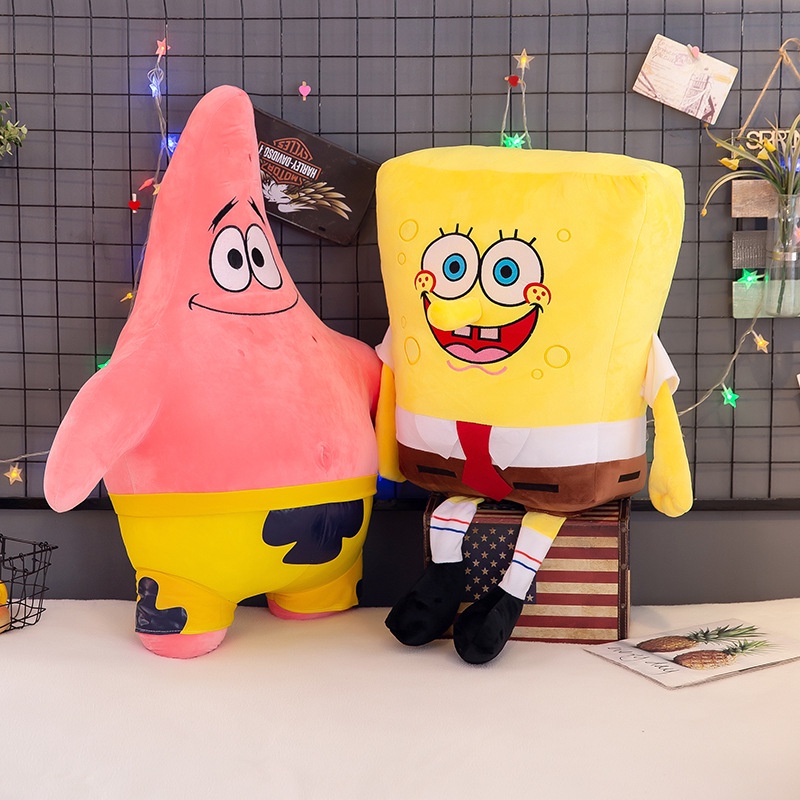 Spongebob Patrick Star Sang Trọng Đồ Chơi Búp Bê Nhồi Bông Mềm Dễ Thương Đệm Bé Gái Trang Trí Phòng Ngủ