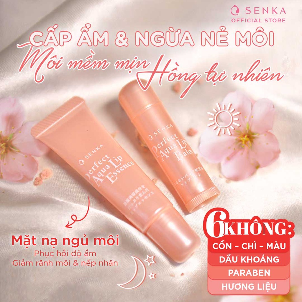 Ảnh Tinh chất dưỡng môi cấp ẩm Senka Perfect Aqua Essence 10g 1