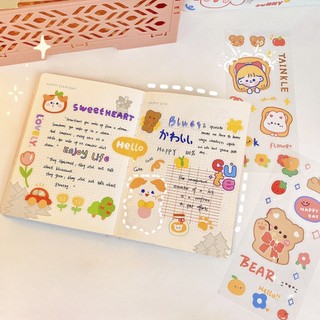 Sticker Trong Suốt Cute Dán Mũ Bảo Hiểm Anime Noel Hình Dán Timo ST82