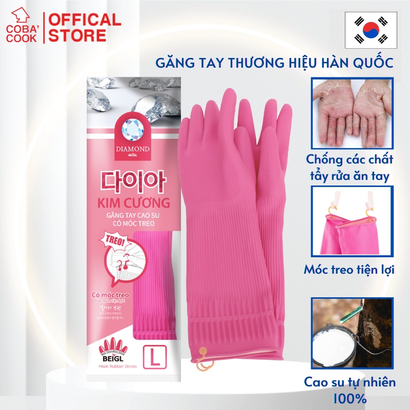 Ảnh Găng Tay Cao Su Có Móc Treo Kim Cương Thương Hiệu BEIGL 1