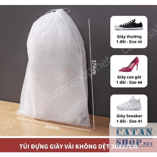 Túi Vải Bảo Quản Giày Dây Rút Vải Không Dệt Thoáng Khí, Túi Đựng Giày Dây Rút Khi Đi Du Lịch-GD644-TuiRut