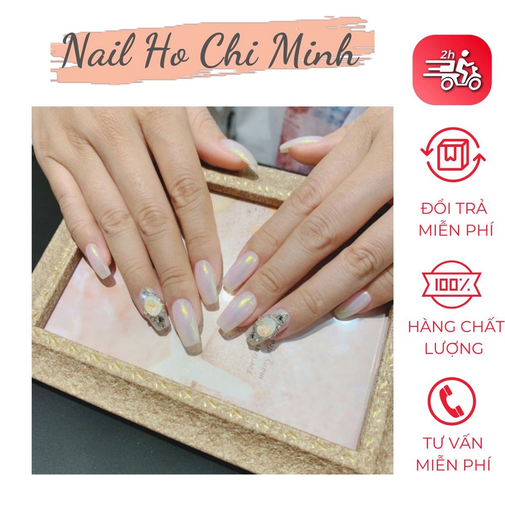 [GIÁ RẺ] Tráng gương ngọc trai tặng kèm chổi tán làm nail - nail