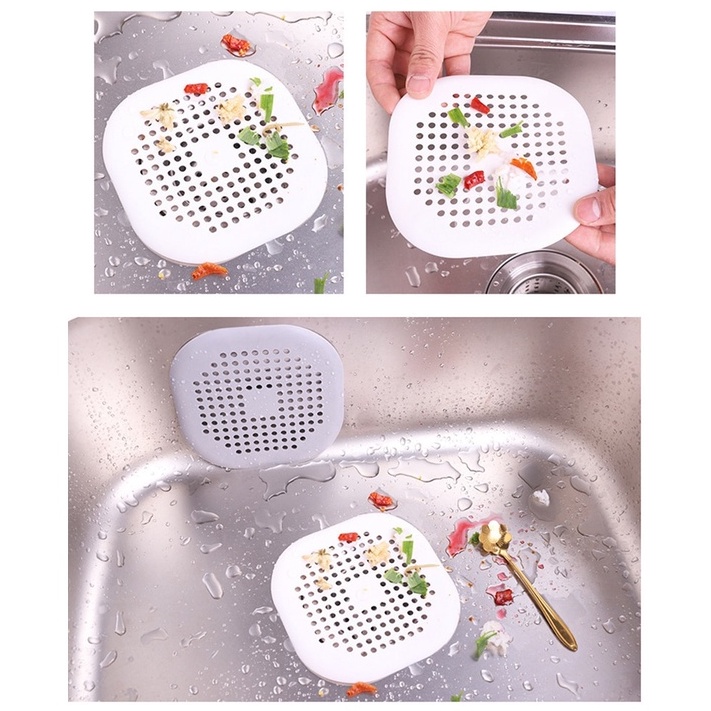 Bịt cống bồn rửa chén bát bồn rửa mặt nhà vệ sinh chặn rác ngăn côn trùng thoát sàn chất liệu silicon