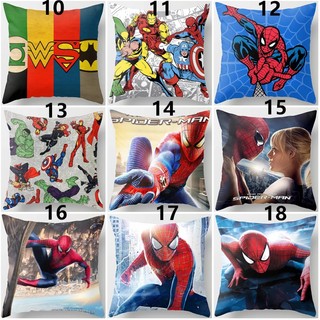 Vỏ Gối Siêu Anh Hùng Người Nhện In Một Mặt Polyester Ném Gối Bọc Xe Ô Tô Vỏ Gối Trang Trí Nhà (Không Có Lõi Gối)