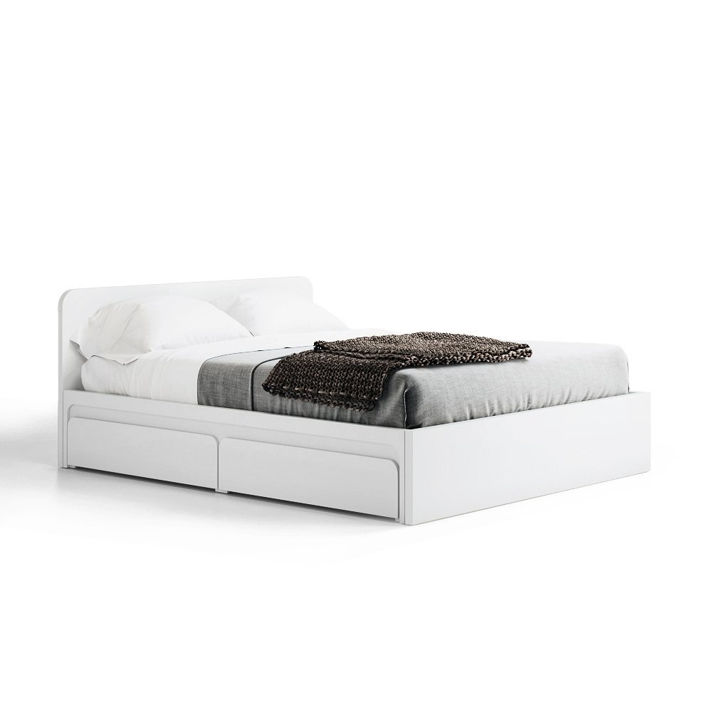 Ảnh EMMA, Giường ngủ 2 hộc tủ kéo BED_126, 207x80cm, Giường ngủ gỗ Scandi Home 4