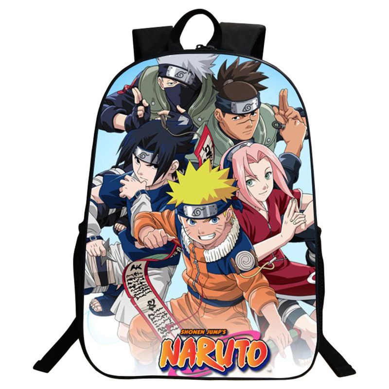 Ba lô đi học họa tiết nhân vật anime Naruto Kakashi Uchiha Itachi Quà cho trẻ em