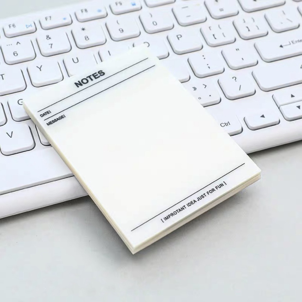 Giấy note trong suốt kích thước 7.5*7.5cm | Shopee Việt Nam