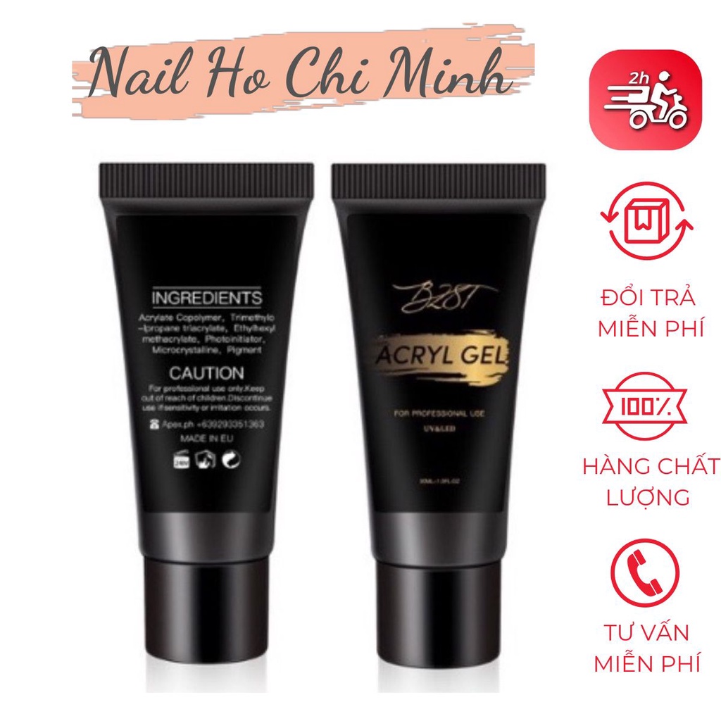[GIÁ TỐT] Gel gôm B281 chính hãng - Gel nối móng úp siêu nhanh, siêu bền đẹp tuýp 30ml