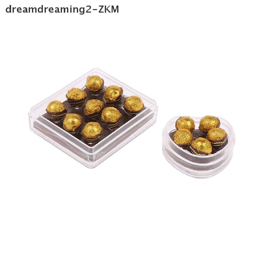 [dreamdreaming] 1: 12 Nhà búp bê miniture Hộp quà sô cô la Mô hình Thực phẩm Phụ kiện nhà bếp [zkm]