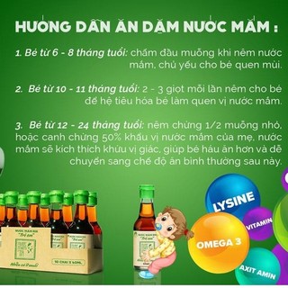 Nước mắm Tĩn 42N cho bé ăn dặm ít muối 60ml