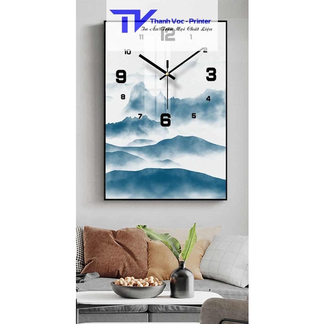 [Rẻ vô địch] Đồng Hồ Treo Tường Tráng Gương Kim Trôi Sang Trọng Dòng 40cmx80cm