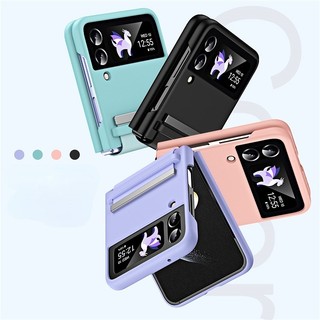 Ốp Điện Thoại Cứng Nhám Chống Sốc Có Giá Đứng Và Dây Đeo Cho Samsung Galaxy Z Flip 4 Z Flip 3 5G
