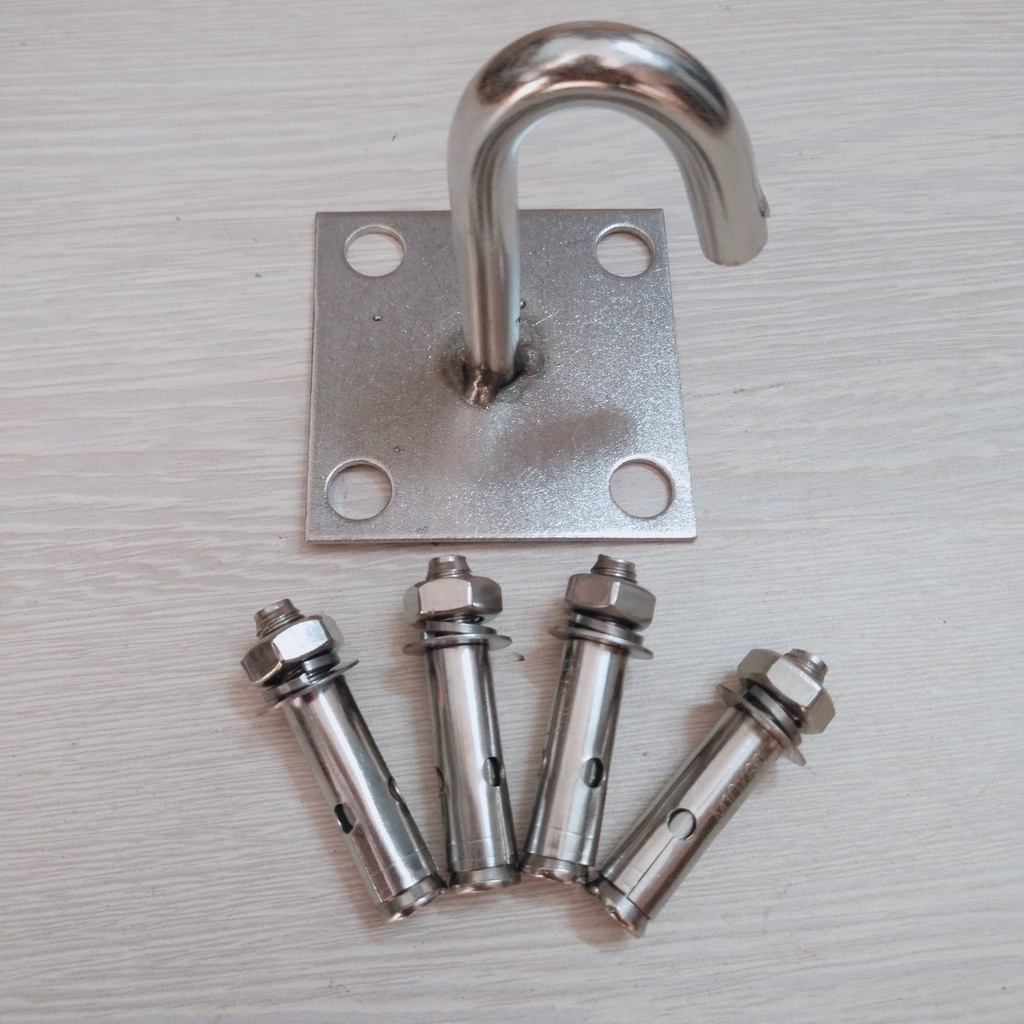 Combo 1 Móc treo quạt trần Inox đế nổi, 4 nở Inox 10x60 | Shopee Việt Nam