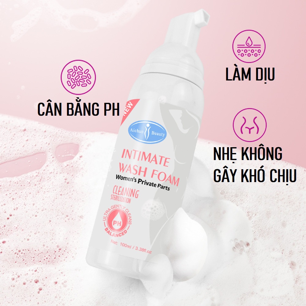 Dung Dịch Vệ Sinh Phụ Nữ Dạng Bọt Giúp Kháng Khuẩn, Cân Bằng Độ pH Vùng Tam Giác, Làm Hồng, Ngăn Ngừa Viêm Nhiễm
