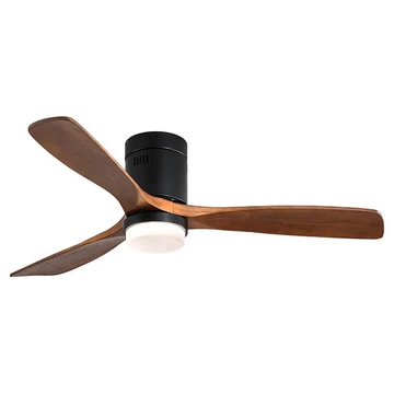 Quạt trần đèn trang trí-Quạt 3 cánh gỗ sát trần siêu mát có đảo chiều decor phòng khách-ngủ nhà nghỉ,khách sạn,homestay