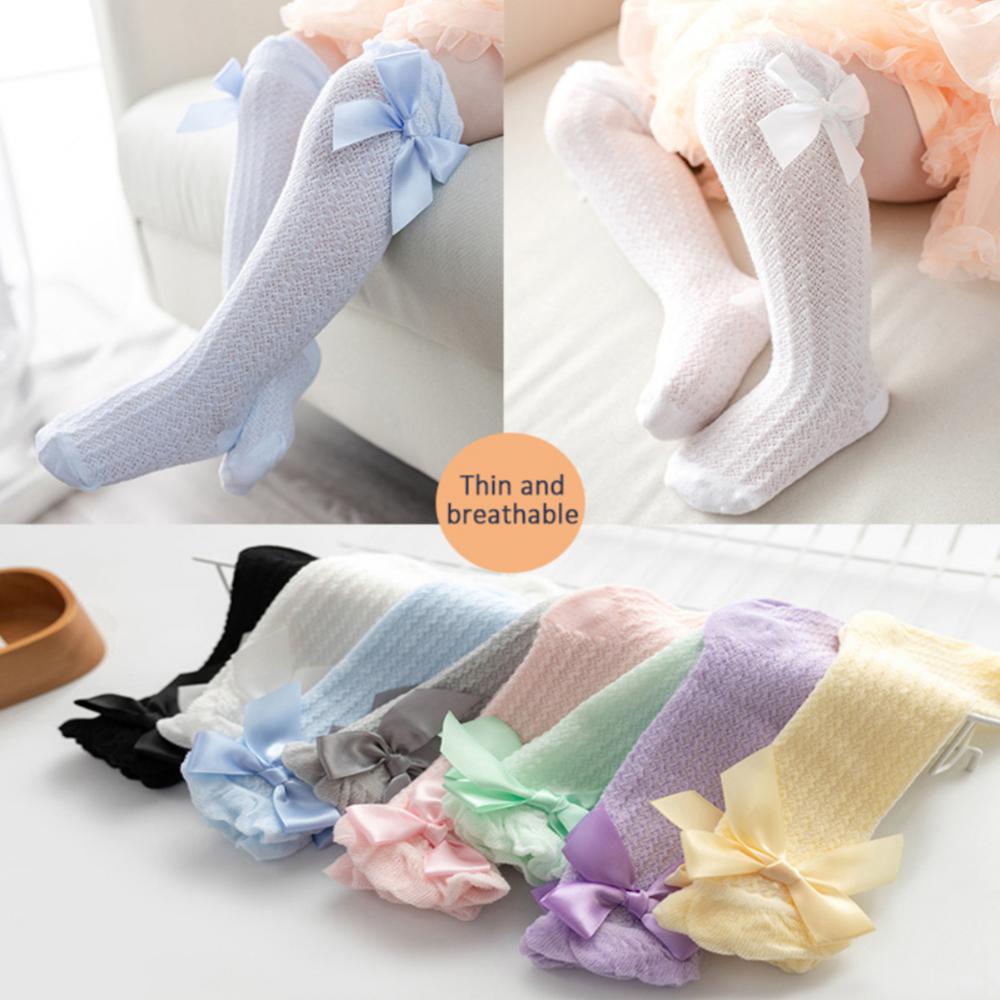 Vớ Cotton Mềm Đính Nơ Xinh Xắn Cho Bé Gái 0-3 Tuổi