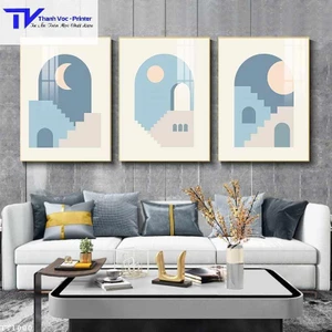 Tranh Treo Tường Tối Giản , Tranh Tráng Gương ( Bộ 3 Tấm )