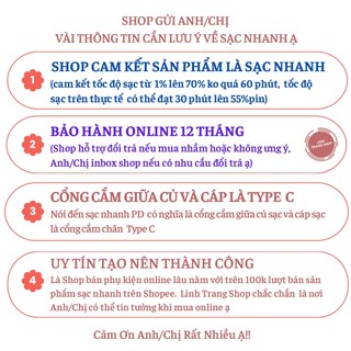 Sạc nhanh PD (Bảo Hành 1 Năm)