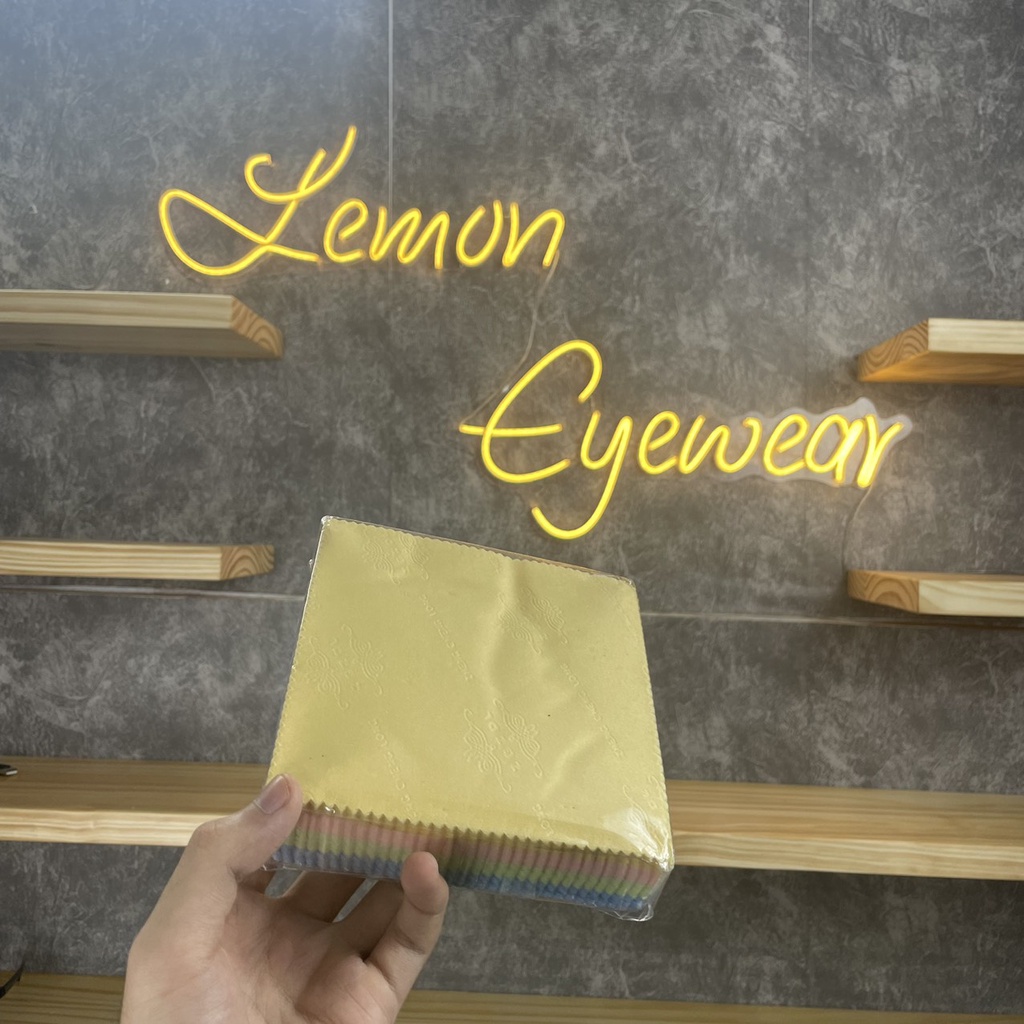 [MUA 10 TẶNG 1] Khăn Lau Kính Đa Năng Lemon - Lau Mắt Kính Mềm Mịn, Chuyên Dụng
