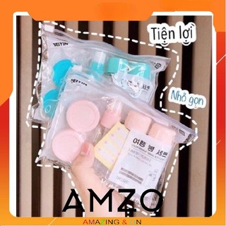 AMZO_BỘ CHIẾT MỸ PHẨM DU LỊCH MINI 5 MÓN NHỎ GỌN TIỆN LỢI