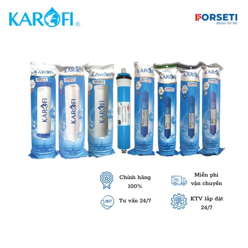 Combo 8 lõi lọc nước cho máy lọc nước Karofi cho model máy KSI80-A