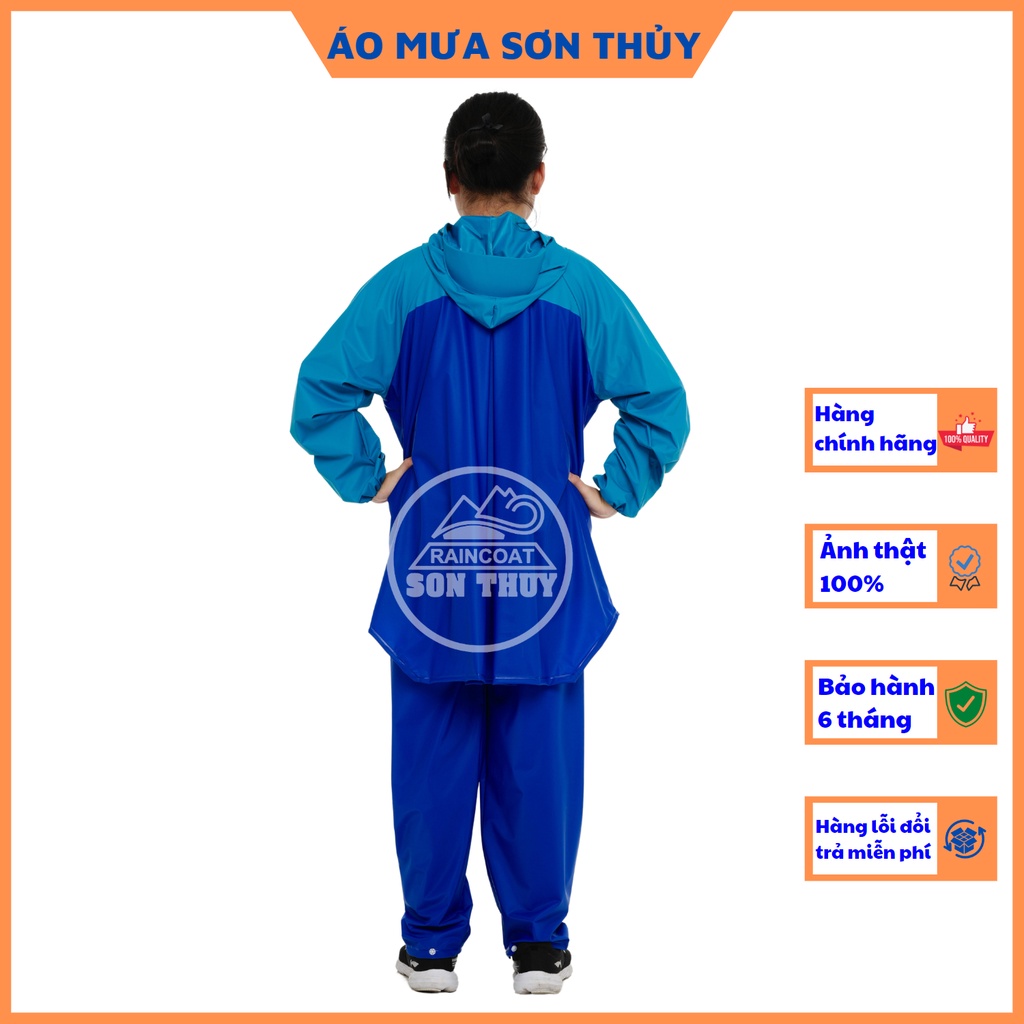 Bộ mưa trẻ em tuổi teen và người lớn cao 1m4-1m52, bộ áo mưa nhựa PVC cao cấp dày dặn, màu sắc tươi sáng cho học sinh | BigBuy360 - bigbuy360.vn