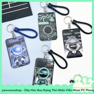 [Sẵn VN - Hỏa Tốc] Dây Móc Bao Đựng Thẻ Nhân Viên Nhựa PC Mẫu Modern Astronaut