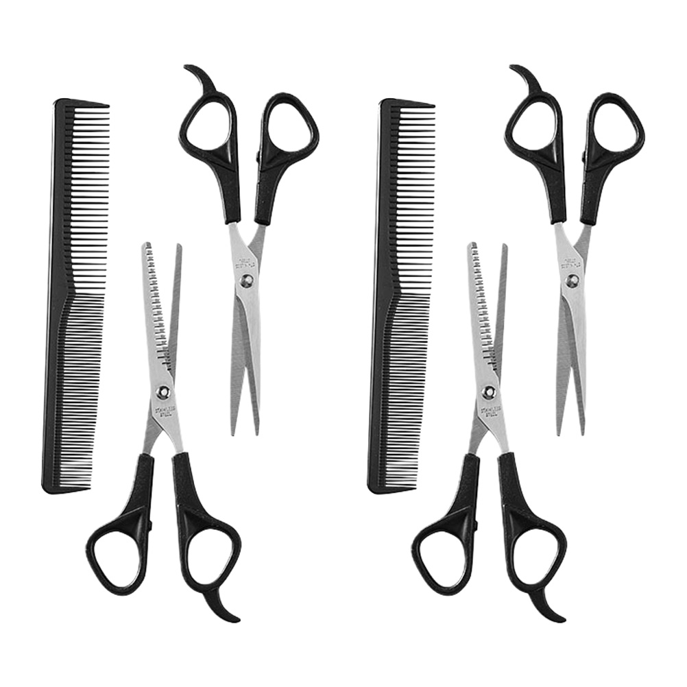2 Sets Hair Cutting Scissors Haircut Scissors Shear Hair Teeth Scissor