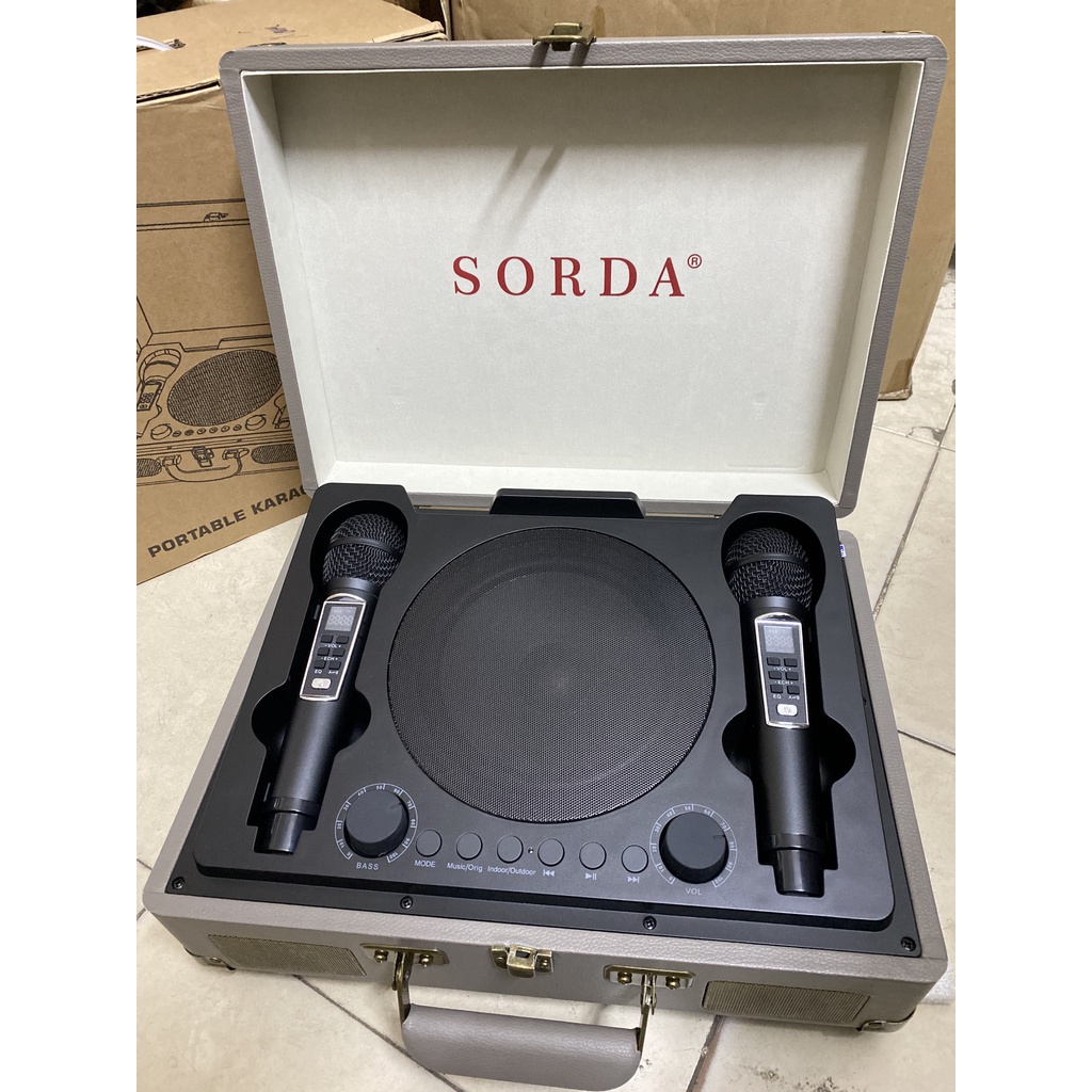 Loa Karaoke SORDA SD-2109 Thiết Kế Va Li Sách Tay, Tích Hợp 2 Micro ...