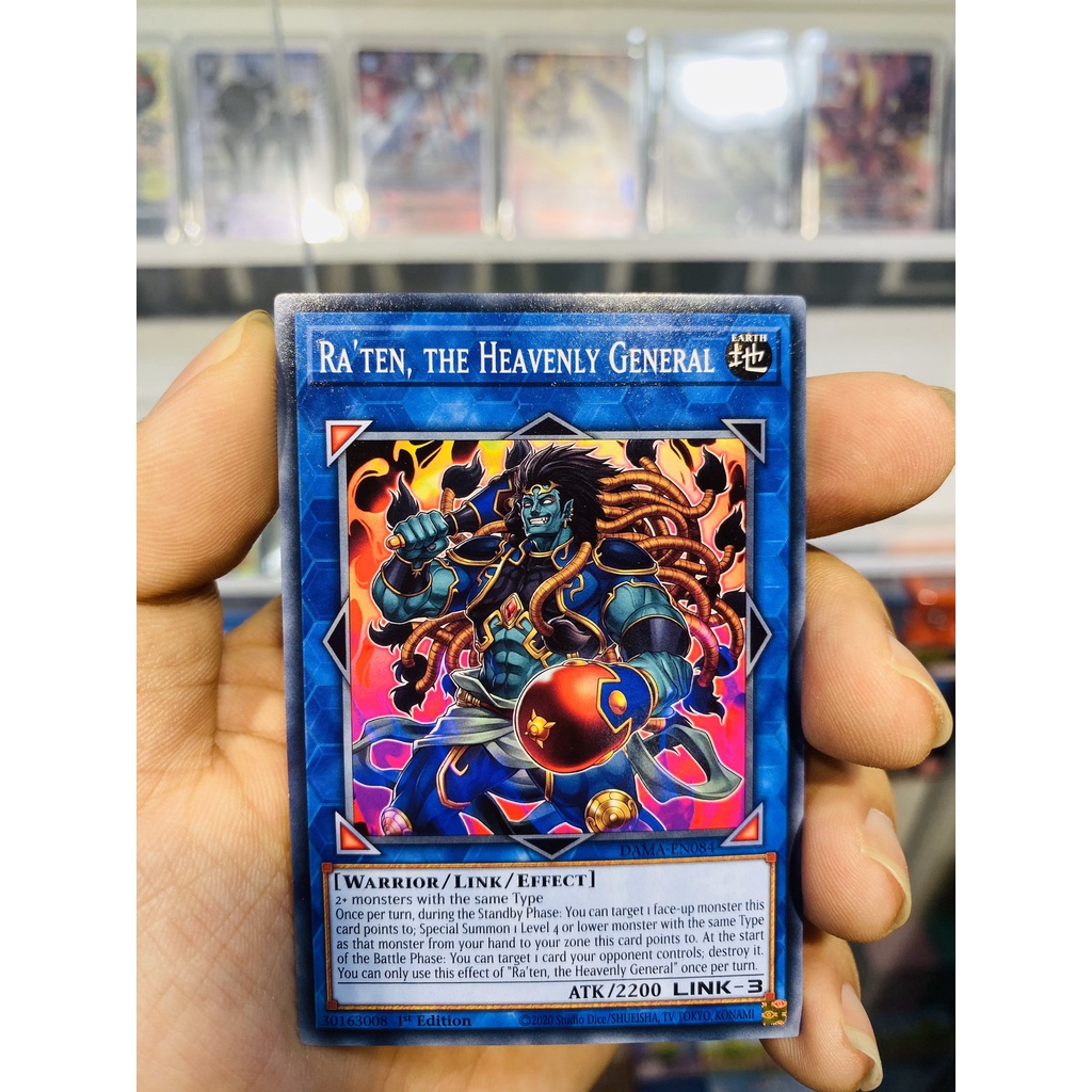 Thẻ Bài YugiOh! Mã DAMAEN084 Ra'ten, the Heavenly General Common 1st Edition Shopee