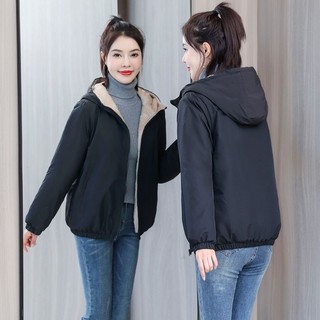 Áo Khoác Đệm Cotton Dày Dặn Ấm Áp Chống Thấm Nước Thời Trang Mùa Đông Cho Nữ