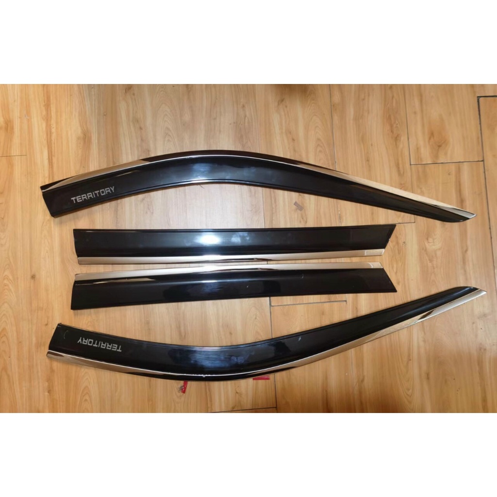 Bộ vè che mưa Ford Territory 2022-2026 - Vè mưa chỉ INOX và vè mưa nhựa đen Thái Lan, Chất liệu nhựa ABS