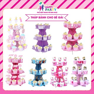 [CÓ VIDEO] Tháp Bánh 3 Tầng Bằng Giấy Trang trí Sinh Nhật Trên Bàn SANG TRỌNG tại Happy Party
