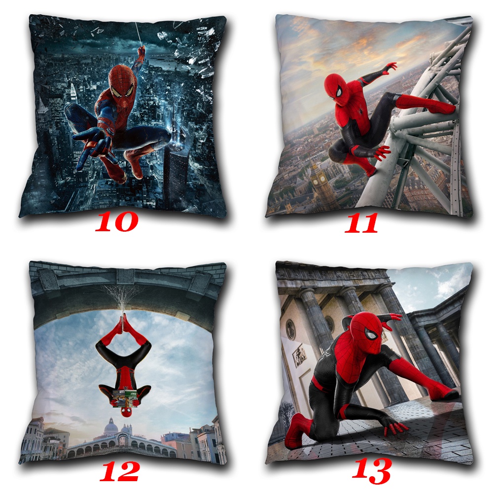 Vỏ Gối Polyester Một Mặt In Hình Siêu Anh Hùng Người Nhện Trang Trí Nhà Cửa / Xe Hơi
