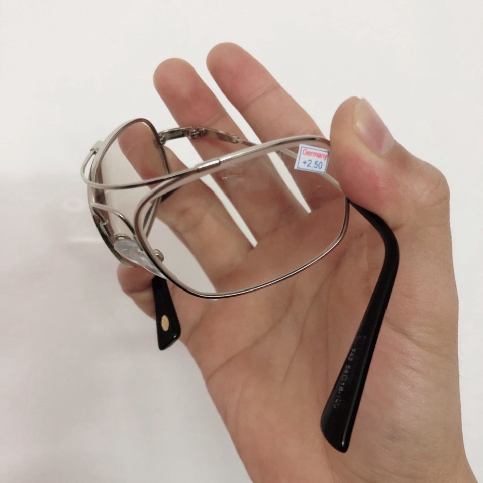 Kính lão thị viễn thị tròng THỦY TINH ( Đổi màu ra nắng)  chống chói cao cấp siêu dẻo cực bền hàng Nhật