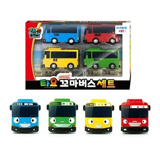 Bộ 4 chiếc Tayo Little Bus đặc biệt - Đồ chơi xe buýt nhỏ Tayo cho trẻ em