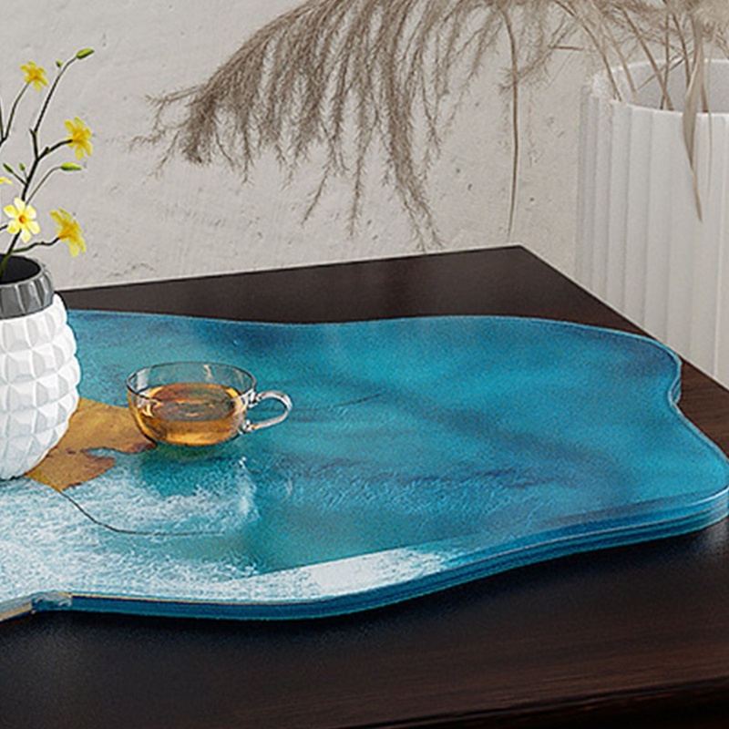 Un * Khuôn để bàn không đều bằng silicon cho khuôn đúc khuôn làm bàn sông Epoxy