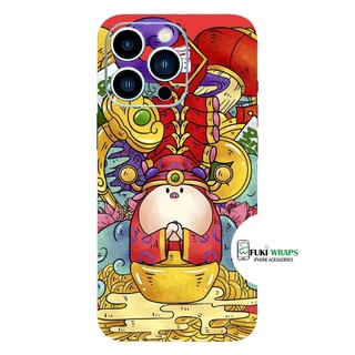 Tấm dán Skin Mặt Sau Heo Thần Tài FULL VIỀN Dành Cho 14 pro max , 13 pro max , 12 pro max , 11 pro max - FukiShop