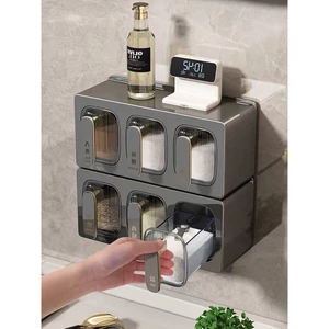 Set 3 hũ đựng gia vị treo tường