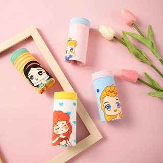 [T14 Hàng mới] Set 4 quần chíp đùi bé gái Maruka Fashion công chúa Disney đa màu sắc, quần đùi chip bé gái cotton