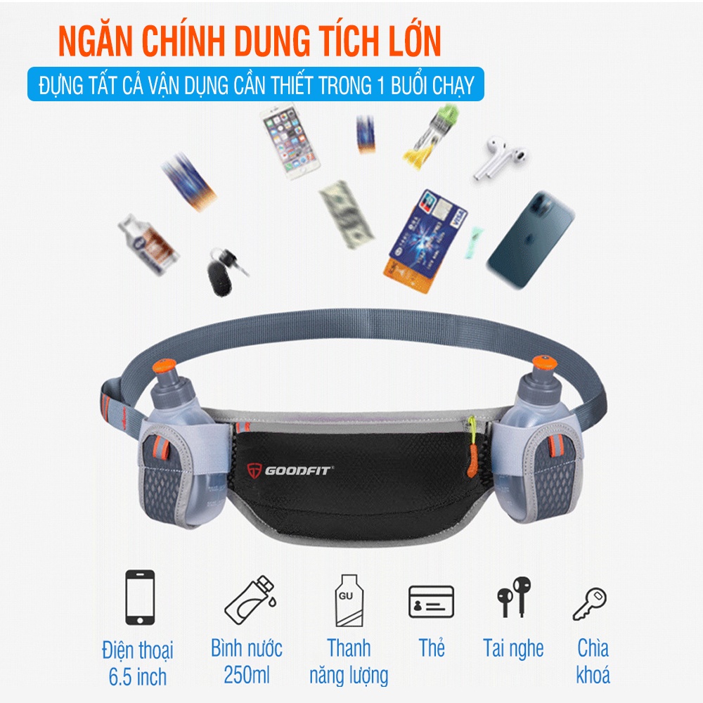 Ảnh Túi chạy bộ có 2 ngăn đựng nước chính hãng GoodFit GF109RB 4