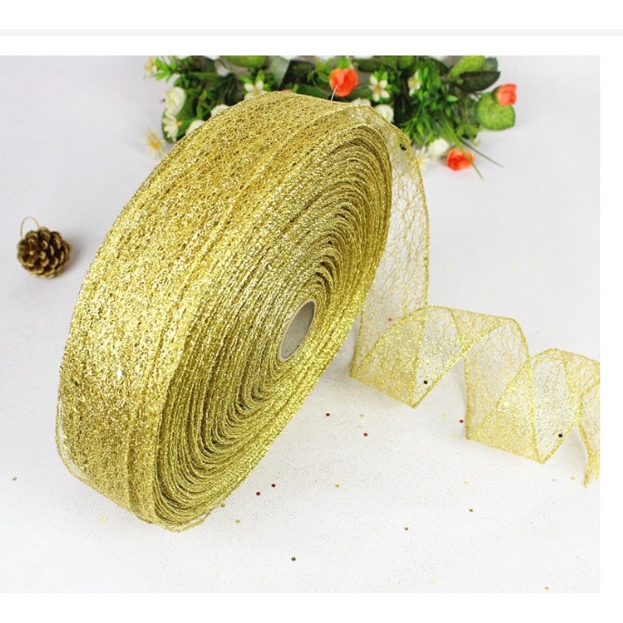 1met Ruy băng trang trí cây thông Noel