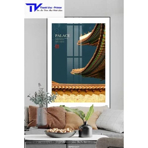 Tranh Treo Tường Nhà Ngói , Tranh Tráng Gương D40x60cm D50x75cm D60x90cm D70x110m