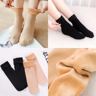 combo 5 đôi Tất Nữ Lót Lông Siêu Ấm,Giữ Nhiệt, Chất Liệu Dày Dặn,Hàng Đẹp