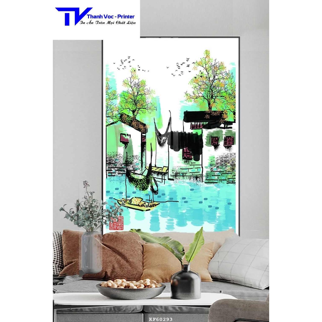 Tranh Treo Tường Cổ Điển , Tranh Tráng Gương D40x60cm D50x75cm D60x90cm D70x110m